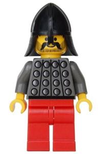 Fright Knight 3 Minifigure - Knight 3 from Fright Knights with red legs and a black neck-protector - cas030