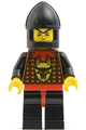 Robber 2 minifigure from Knights' Kingdom I with a black chin-guard - cas044
