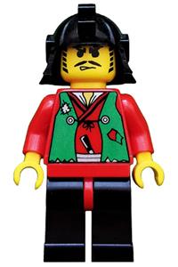 Robber Chief Minifigure - Robber ninja in green attire - cas053