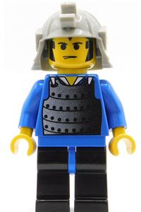 Blue Old Samurai Minifigure - Samurai ninja wearing a blue old - cas054