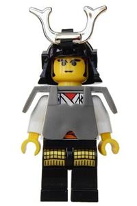 Shogun White Minifigure - Shogun ninja dressed in white armor - cas057