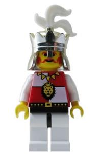 Royal Knight King Minifigure - King of the Royal Knights with black and white legs - cas059