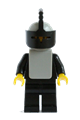 Yellow Castle Knight riding a black cavalry horse (Classic Castle) - cas085a