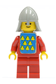 Yellow Castle Knight with red vest stickers (Classic Castle) - cas088s