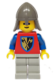 Crusader with an axe, light gray legs, and a dark gray neck-protector - cas109