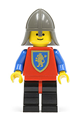 Crusader Lion with black legs and red hips, wearing a dark gray neck-protector - cas112