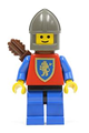 Crusader Lion with blue legs and black hips, wearing a dark gray chin-guard - cas113