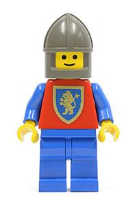 Crusader Lion Solider Minifigure - Crusader Lion with blue legs and a dark gray chin-guard - cas114