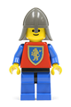 Crusader Lion with blue legs and black hips, wearing a dark gray neck-protector - cas115