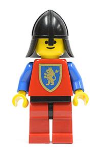 Crusader Lion Solider Minifigure - Crusader Lion Solider with red legs, black hips, and a black neck-protector - cas120