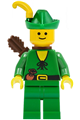 Forestman - Pouch, Green Hat, Yellow Feather, Quiver - cas123a