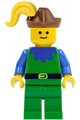 Forestman - Blue, Brown Hat, Yellow Plume - cas135