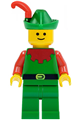 Forestman - Red, Green Hat, Red Feather - cas137