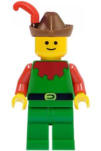 Forestman - Red, Brown Hat, Red Feather cas139