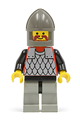 Scale Mail - Red with Black Arms, Light Gray Legs with Black Hips, Dark Gray Chin-Guard - cas157