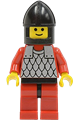 Scale Mail - Red with Red Arms, Red Legs with Black Hips, Black Chin-Guard - cas161