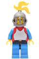 Breastplate - Red with Blue Arms, Blue Legs with Black Hips, Dark Gray Grille Helmet, Yellow Plume - cas191
