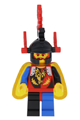Dragon Master of the Dragon Knights with red plumes wearing a dragon cape - cas219