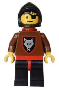 Wolf People - Wolfpack 2 with Brown Arms, Black Hood, Red Plastic Cape cas234