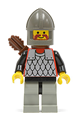 Scale Mail - Red with Black Arms, Light Gray Legs with Black Hips, Dark Gray Chin-Guard, Quiver - cas235