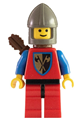 Crusader  with red legs, black hips, dark gray chin-guard, and a quiver - cas238