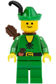Forestman - Pouch, Green Hat, Black Feather, Quiver - cas240a