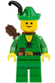 Forestman - pouch, green hat, black feather, quiver - cas240a