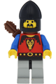 Knight 1 from Dragon Knights with light gray legs and black hips, black chin-guard, and a quiver - cas245