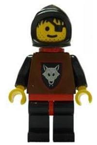 Wolf People - Wolfpack 2 with Brown Arms, Black Hood, Black Plastic Cape cas251