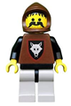 Wolf People - Wolfpack 1 with Black Arms, Brown Hood, Red Plastic Cape - cas252