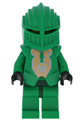 Knights Kingdom II - Rascus with Gold Pattern Armor, Plain Torso, Dark Green Hips and Helmet - cas266