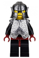 Knights Kingdom II - Shadow Knight, Speckle Black-Silver Armor and Helmet - cas271