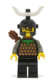 Gilbert the Bad from Knights' Kingdom I with a black dragon helmet, horn, and quiver - cas279