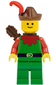 Forestman - Red, Brown Hat, Red Feather, Quiver - cas284
