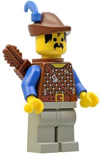 Forestman Minifigure - Forestman 2 minifigure from the Dark Forest theme with a quiver - cas286