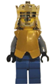 Armored knight wearing dark bluish gray armor, portrayed as a king - cas302