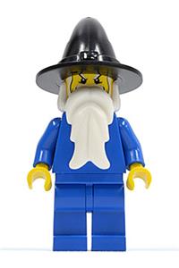 Black Wizard Minifigure - Wizard wearing a black wizard/witch hat - cas306