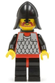 Scale Mail - Red with Black Arms, Black Legs with Red Hips, Black Neck-Protector, Black Plastic Cape - cas318