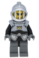 Crown Knight Plain from Fantasy Era wearing a breastplate, grille helmet, and sporting a scowl - cas334