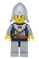 Fantasy Era - Crown Knight Scale Mail with Crown, Helmet with Neck Protector, Vertical Cheek Lines - cas339