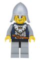 Crown Knight from Fantasy Era wearing scale mail with crown, a helmet with neck protector, and vertical cheek lines - cas339