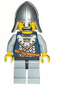 Fantasy Era - Crown Knight Scale Mail with Crown, Helmet with Neck Protector, Dual Sided Head cas341