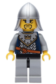 Crown Knight from Fantasy Era with scale mail, crown, helmet with neck protector, and 3 spots under left eye - cas349
