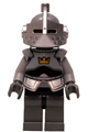 Crown Knight from Fantasy Era with a breastplate, visored helmet, curly eyebrows, goatee, black hips, and light bluish gray legs - cas350