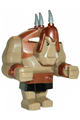 Troll big figure from Fantasy Era with dark tan skin and copper armor - cas358