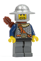 Fantasy Era Crown Knight from Fantasy Era with scale mail and chest strap, helmet with broad brim, 3 spots under left eye, and a quiver - cas361