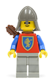 Crusader Lion minifigure with light gray legs, dark gray neck-protector, and a quiver - cas372