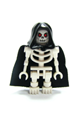 Fantasy Era - Skeleton Warrior 6, White, Black Hood and Cape - cas378