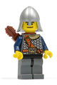 Crown Knight from Fantasy Era with scale mail, helmet, dual-sided head, and a quiver - cas383