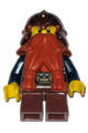 Fantasy Era - Dwarf, Dark Orange Beard, Copper Helmet with Studded Bands, Dark Blue Arms - cas390